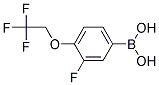 3-Fluoro-4-(2,2,2-trifluoroethoxy)benzeneboronic acid 结构式