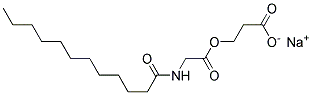 月桂酰甘氨酸丙酸钠 结构式