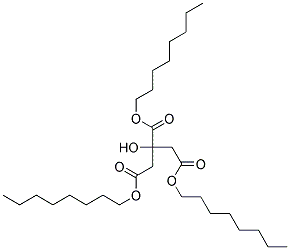 柠檬酸三辛酯 结构式