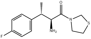 (2S,3S)-2-amino-3-(4-fluorophenyl)-1-(thiazolidin-3-yl)butan-1-one 结构式