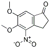 5,6-dimethoxy-4-nitro-2,3-dihydroinden-1-one 结构式