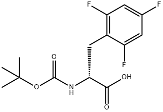 BOC-2,4,6-TRIFLUORO-D-PHENYLALANINE 结构式