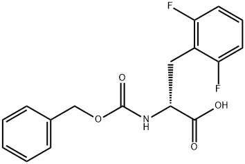 CBZ-2,6-DIFLUORO-D-PHENYLALANINE 结构式