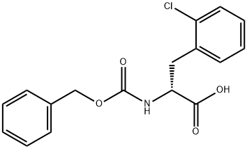 CBZ-2-CHLORO-D-PHENYLALANINE 结构式