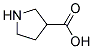 L-pyrrolidine-3-carboxylic acid 结构式