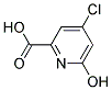 4-Chloro-6-hydroxypyridine-2-carboxylic acid 结构式