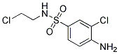 3-chloro-4-amino-N-(2-chloethyl)benzenesulfonamide 结构式