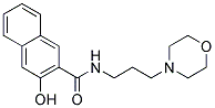 3-Hydroxynaphthalene-2-carbonyl (3-morpholino propyl) amine 结构式