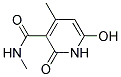 N-Methyl-3-Carbamoyl-4-Methyl-6-Hydroxypyridone-2 结构式