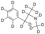 (+/-) METHAMPHETAMINE (D14, 98%) 1.0 MG/ML IN METHANOL 结构式