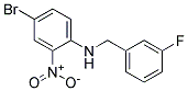 (4-Bromo-2-nitro-phenyl)-(3-fluoro-benzyl)-amine 结构式