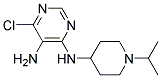 6-chloro-N4-[1-(1-methylethyl)piperidin-4-yl]pyrimidine-4,5-diamine 结构式