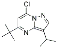 5-tert-butyl-7-chloro-3-(1-methylethyl)pyrazolo[1,5-a]pyrimidine 结构式