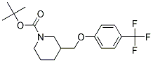 3-(4-Trifluoromethyl-phenoxymethyl)-piperidine-1-carboxylic acid tert-butyl ester 结构式