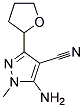 5-amino-3-(tetrahydrofuran-2-yl)-1-methyl-1H-pyrazole-4-carbonitrile 结构式