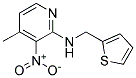 (4-Methyl-3-nitro-pyridin-2-yl)-thiophen-2-ylmethyl-amine 结构式