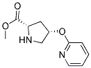 methyl (2S,4S)-4-(pyridin-2-yloxy)pyrrolidine-2-carboxylate 结构式