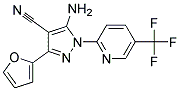 5-amino-3-furan-2-yl-1-[5-(trifluoromethyl)pyridin-2-yl]-1H-pyrazole-4-carbonitrile 结构式