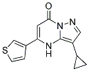 3-cyclopropyl-5-thiophen-3-ylpyrazolo[1,5-a]pyrimidin-7(4H)-one 结构式