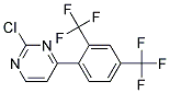 4-(2,4-Bis-trifluoromethyl-phenyl)-2-chloro-pyrimidine 结构式