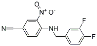 4-(3,4-Difluoro-benzylamino)-3-nitro-benzonitrile 结构式