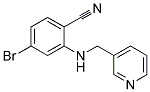 4-Bromo-2-[(pyridin-3-ylmethyl)-amino]-benzonitrile 结构式
