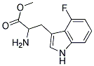 methyl 2-amino-3-(4-fluoro-1H-indol-3-yl)propanoate 结构式