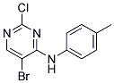 5-bromo-2-chloro-N-(4-methylphenyl)pyrimidin-4-amine 结构式