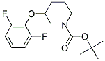 3-(2,6-Difluoro-phenoxy)-piperidine-1-carboxylic acid tert-butyl ester 结构式