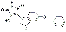 3-[6-(benzyloxy)-1H-indol-3-yl]-4-hydroxy-1H-pyrrole-2,5-dione 结构式