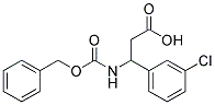 3-{[(benzyloxy)carbonyl]amino}-3-(3-chlorophenyl)propanoic acid 结构式