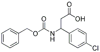3-{[(benzyloxy)carbonyl]amino}-3-(4-chlorophenyl)propanoic acid 结构式