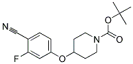 4-(4-Cyano-3-fluoro-phenoxy)-piperidine-1-carboxylic acid tert-butyl ester 结构式