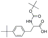 (2S)-2-[(tert-butoxycarbonyl)amino]-3-(4-tert-butylphenyl)propanoic acid 结构式