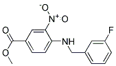 4-(3-Fluoro-benzylamino)-3-nitro-benzoic acid methyl ester 结构式