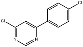 4-氯-6-(4-氯苯基)嘧啶 结构式