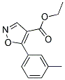 ethyl 5-(3-methylphenyl)isoxazole-4-carboxylate 结构式