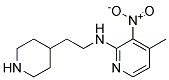 (4-Methyl-3-nitro-pyridin-2-yl)-(2-piperidin-4-yl-ethyl)-amine 结构式