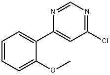 4-氯-6-(2-甲氧基苯基)嘧啶 结构式