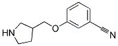 3-(Pyrrolidin-3-ylmethoxy)-benzonitrile 结构式