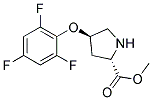 methyl (2S,4R)-4-(2,4,6-trifluorophenoxy)pyrrolidine-2-carboxylate 结构式