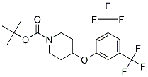 4-(3,5-Bis-trifluoromethyl-phenoxy)-piperidine-1-carboxylic acid tert-butyl ester 结构式