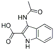3-acetamido-1H-indole-2-carboxylic acid 结构式