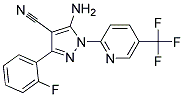5-amino-3-(2-fluorophenyl)-1-[5-(trifluoromethyl)pyridin-2-yl]-1H-pyrazole-4-carbonitril 结构式