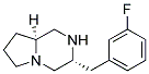 (3R,8aS)-3-(3-fluorobenzyl)octahydropyrrolo[1,2-a]pyrazine 结构式