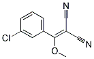 [(3-chlorophenyl)(methoxy)methylidene]propanedinitrile 结构式