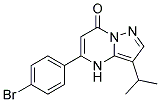 5-(4-bromophenyl)-3-(1-methylethyl)pyrazolo[1,5-a]pyrimidin-7(4H)-one 结构式