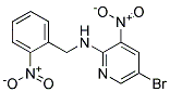 (5-Bromo-3-nitro-pyridin-2-yl)-(2-nitro-benzyl)-amine 结构式