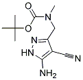 tert-butyl [(5-amino-4-cyano-1H-pyrazol-3-yl)methyl]methylcarbamate 结构式