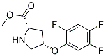 methyl (2S,4S)-4-(2,4,5-trifluorophenoxy)pyrrolidine-2-carboxylate 结构式